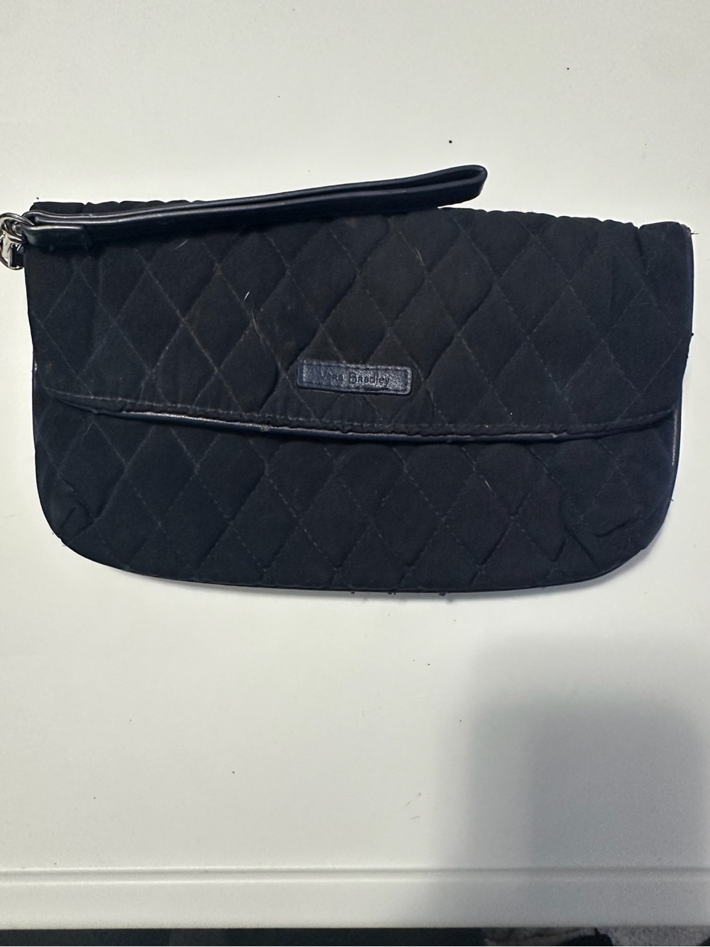 Vera Bradley Black Quilted Wristlet Clutch